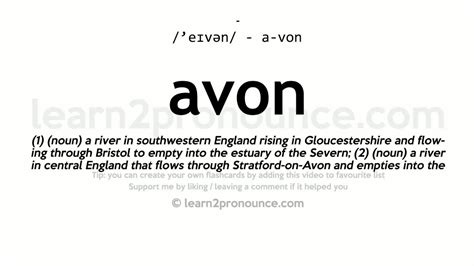 avon pronunciation|avon meaning.